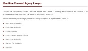 Injury Lawyer Hamilton